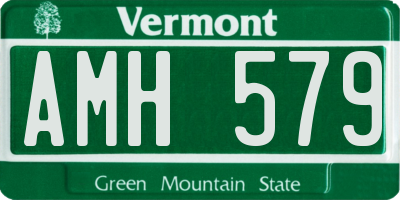VT license plate AMH579