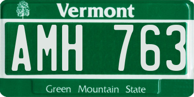 VT license plate AMH763