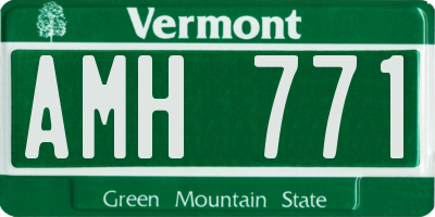 VT license plate AMH771