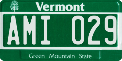 VT license plate AMI029