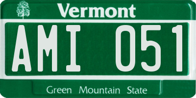 VT license plate AMI051