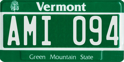 VT license plate AMI094