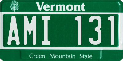 VT license plate AMI131
