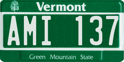 VT license plate AMI137