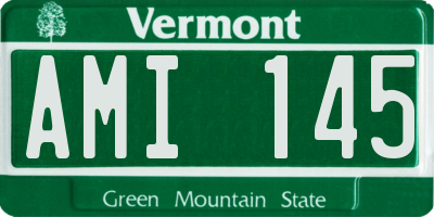 VT license plate AMI145