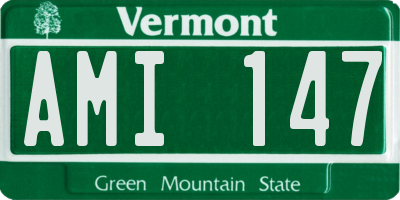 VT license plate AMI147