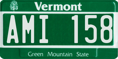 VT license plate AMI158