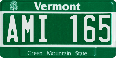 VT license plate AMI165