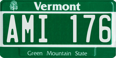 VT license plate AMI176