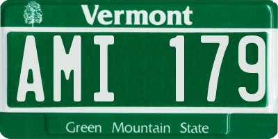 VT license plate AMI179