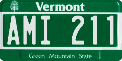 VT license plate AMI211