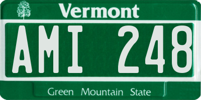 VT license plate AMI248