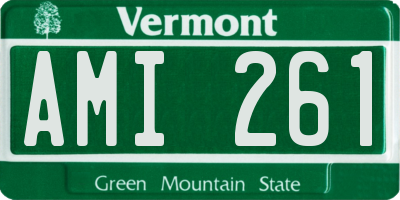 VT license plate AMI261