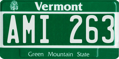 VT license plate AMI263
