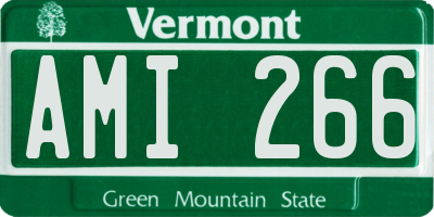 VT license plate AMI266