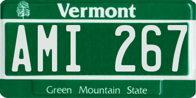 VT license plate AMI267
