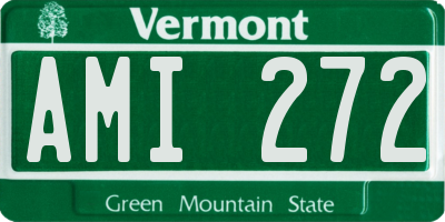 VT license plate AMI272
