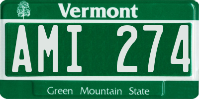 VT license plate AMI274