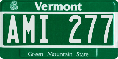 VT license plate AMI277