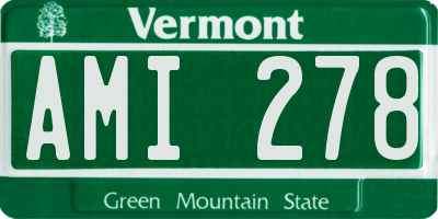 VT license plate AMI278