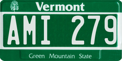 VT license plate AMI279