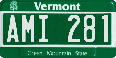 VT license plate AMI281