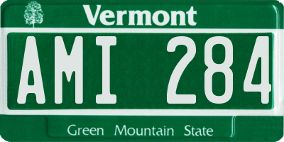VT license plate AMI284