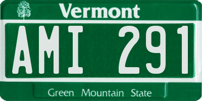 VT license plate AMI291