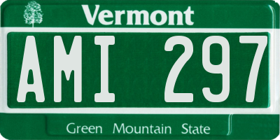 VT license plate AMI297