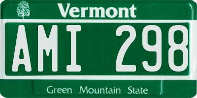 VT license plate AMI298