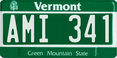 VT license plate AMI341