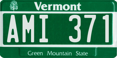 VT license plate AMI371
