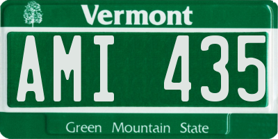 VT license plate AMI435
