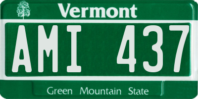 VT license plate AMI437