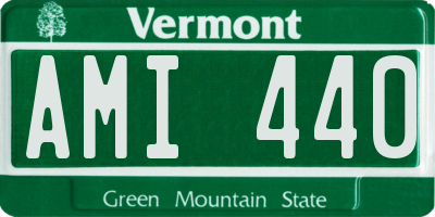 VT license plate AMI440