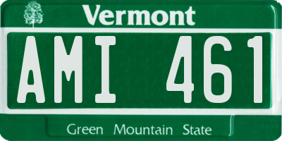 VT license plate AMI461