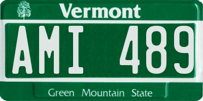 VT license plate AMI489