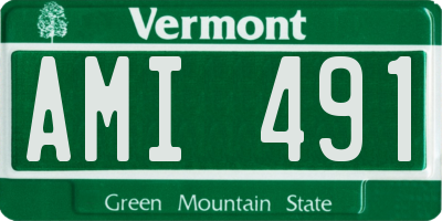 VT license plate AMI491