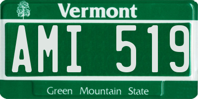 VT license plate AMI519