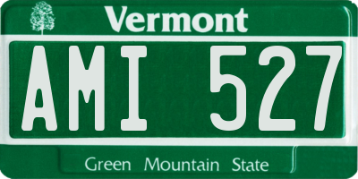 VT license plate AMI527
