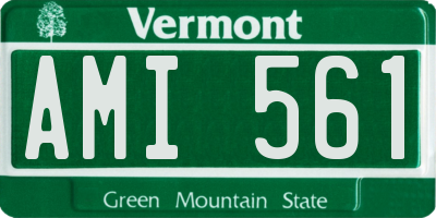 VT license plate AMI561