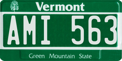 VT license plate AMI563