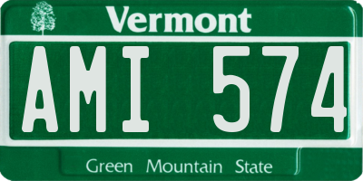 VT license plate AMI574