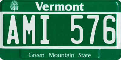 VT license plate AMI576