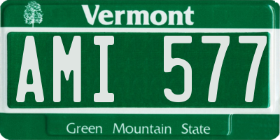 VT license plate AMI577