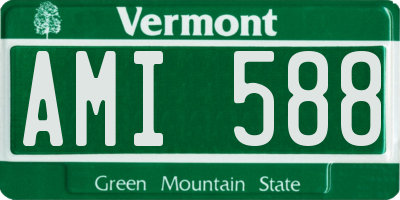 VT license plate AMI588