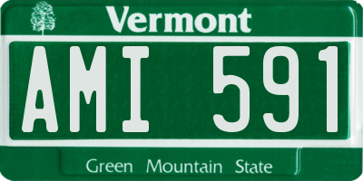 VT license plate AMI591
