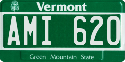 VT license plate AMI620