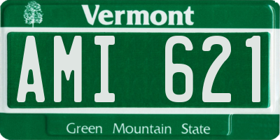VT license plate AMI621