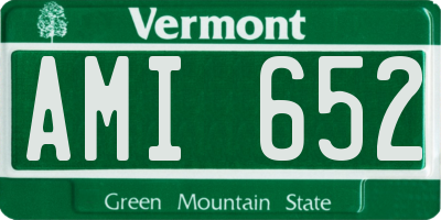 VT license plate AMI652